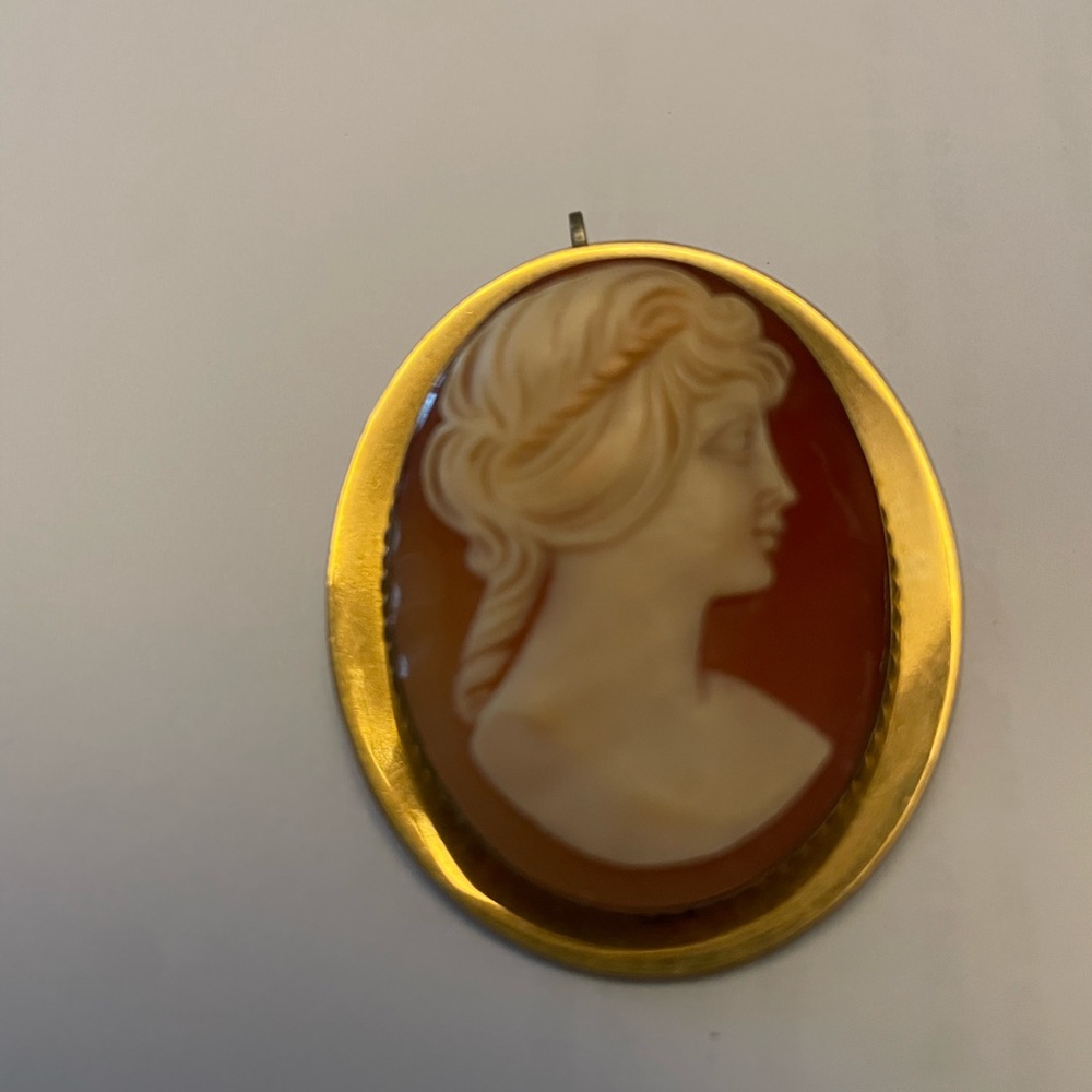 Vintage cameo brooch!